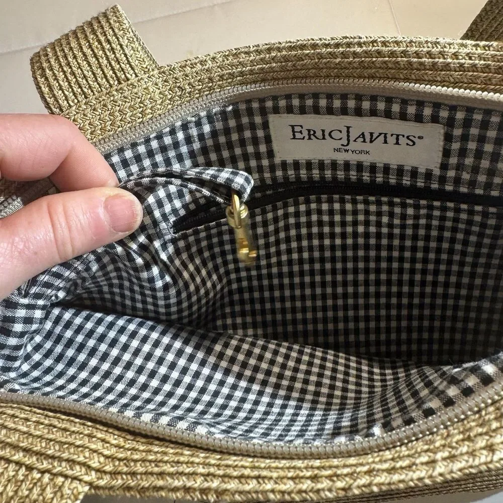 Eric Javits NYC Women's Handbag - Squishee Tote in Peanut Color